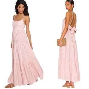 L*Space Santori Light Pink Backless Maxi Dress